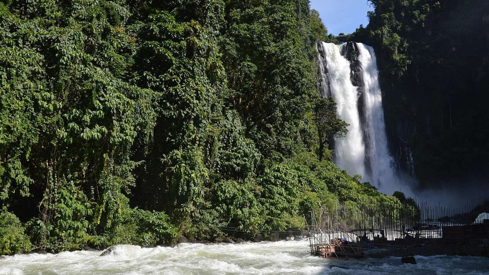 The twin cascades of Maria Cristina Falls on the Agus River in Iligan, Lanao del Norte, Philippines